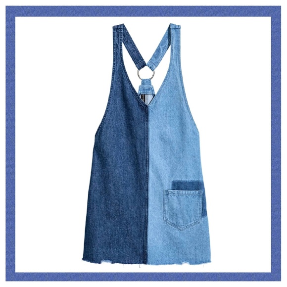 H&M Dresses & Skirts - Denim Two Tone Jumper